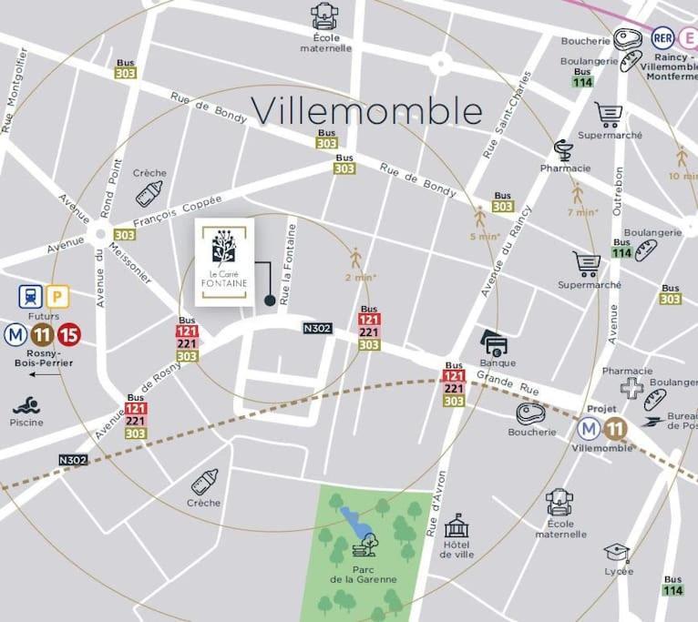Apartamento Charme Citadin Villemomble Exterior foto